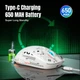 Мышь беспроводная, бесшумная HYSJ Т90 с аккумулятором и подсветкой 2,4G+Bluetooth White + килимок - изображение 6