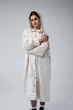 Білий легкий водонепроникний дизайнерський дощовик – oversize S-M-L one size, для міста, подорожей та міжсезоння, плащ вільного крою водонепроникний, дощовик з капюшоном - изображение 2