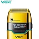 Электробритва VGR V-350 GOLD шейвер, двойное лезвие , 2 насадки, LED Display - изображение 7