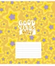 Комплект 5 шт учнівських зошитів Good vibes only. Зошит Школярик 24 арк. у лінію 3561 4820006472115 - изображение 2