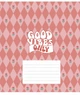 Комплект 5 шт учнівських зошитів Good vibes only. Зошит Школярик 24 арк. у лінію 3561 4820006472115 - изображение 3