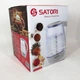 Електрочайник Satori SGK-4105-WT 1.8 л 1500 Вт, стильний електричний чайник, чайники з підсвічуванням - изображение 7