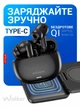 Навушники блютуз бездротові tws навушники для телефона айфона пк ноутбука комп'ютера епл вакуумні з мікрофоном гарнитура bluetooth з шумозаглушенням anc enc WALKER білі - зображення 8