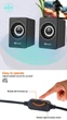 Компьютерная акустика колонка для пк и ноутбука Kisonli A-707 |6Вт, AUX, USB| Black - изображение 2