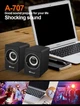 Компьютерная акустика колонка для пк и ноутбука Kisonli A-707 |6Вт, AUX, USB| Black - изображение 4