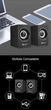 Компьютерная акустика колонка для пк и ноутбука Kisonli A-707 |6Вт, AUX, USB| Black - изображение 5