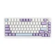 Клавіатура дротова, механічна AJAZZ AK820 MAX HE Magnetic Switch, RGB підсвічування з підтримкою HOT-SWAP+наліпки укр. рос., біло-фіолетова - зображення 14