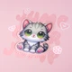 Дневник школьный YES PU твердый Cute kitten А5 40 листов (5060934560389) - изображение 2