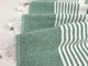 Пляжное полотенце Linen Green 90х180 см зеленое - изображение 5