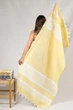 Пляжное полотенце Linen Yellow 90х180 см желтое - изображение 2