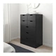 Комод с 7 ящиками IKEA NORDLI 80x122 см антрацит 592.116.99 - изображение 3