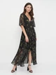 Сукня Vero Moda чорний в квіти CNEGP268 S - изображение 2
