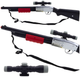 Strzelba LEAN Toys na ramię z dźwiękiem i lunetą 65 cm Czarny 24819 (5905991058694) - obraz 2