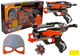 Pistolet rozkładany LEAN Toys na piankowe strzałki z maską 5088 (5907625589376) - obraz 2