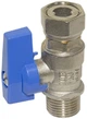Шариковый кран прямой с накидной гайкой BIANCHI 1/2х1/2" внутренняя-внешняя резьба, blue/синий (528M04040E) - изображение 2