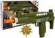 Zestaw wojskowy LEAN Toys Pistolet ze światłem i dźwiękiem 37 cm + Odznaka 7872 (5903802454635) - obraz 2