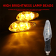 Поворотники 12V для скутера мопеда, яскраві LED - зображення 7