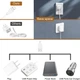Світильник LED для дому, USB роз'єм, із можливістю затемнення, перемикається 3 режимами кольорів - изображение 3