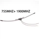 ELRS DualBand Антенна DT75519 / двухчастотная / 755 МГц + 1900 МГц / IPEX - изображение 1