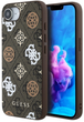 Панель Guess PU 4G Peony з MagSafe для Apple iPhone 16e Brown (3666339453305) - зображення 2