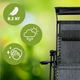 Крісло для відпочинку до 120 кг з козирком LEOBRO Zero Gravity Dark Grey (LB-ZGC-H1-DGR) - зображення 4