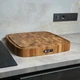 Дошка для нарізки Gorillas BBQ дуб 45х45х6 см Коричневий (DS4) - зображення 5