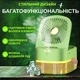 Портативний міні кондиціонер зволожувач 3в1 Dual Spray настільний вентилятор з підсвічуванням акумуляторний охолоджувач нічник живлення від usb (Зелений) - зображення 2