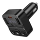 FM трансмітер HOCO E87 Delta 35W Bluetooth 5.4 автомобільний модулятор PD QC USB Type-C адаптер для авто з швидкою зарядкою 20W USB музикою підтримкою FLAC MP3 та Bluetooth підключенням - изображение 5