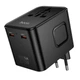 Універсальний зарядний пристрій зі швидкою зарядкою PD25W HOCO AC31 AC + 2Type-C + USB Чорний - зображення 5