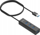 USB-hub Unitek 4-in-1 USB-A 5Gbps Hub (Y-3089V01) - obraz 1