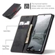 Чехол книжка с магнитом Xiaomi Redmi Note 14 (версия EU) CaseMe Black (43225-2B) - изображение 3
