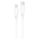 Кабель для зарядки Proove Simple Silicone, Type-C to Lightning, мощность 27W, длина 1 м, Белый - изображение 1