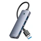 Hub адаптер Baseus UltraJoy Series 4-Port Hub Lite |USB-A to USB3.0*4, 5Gbps,15cm| - зображення 5