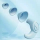 Ушные затычки Shark Fin Design силиконовые, мягкие, трехуровневые, герметичные, водонепроницаемые, в кейсе, blue - изображение 4