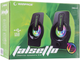 Zestaw głośników Rampage FALSETTO 2.0 6W RGB USB Green (RMS-G7) - obraz 5