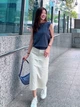 Сумка кросс-боди через плечо тканевая маленькая UNIQLO 349864883 Синяя (1159838860) - изображение 6