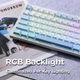 Клавіатура бездротова MCHOSE G75 Pro Arctic Snow - изображение 3