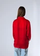 Блуза-рубашка женская Oversize однотонная на пуговицах Koton Красная 13521 M (44) - изображение 6