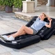 Надувное кресло Bestway 75114 раскладное из ПВХ 191х97х64 см до 100 кг Черный (127-9-75114 BW) - изображение 6