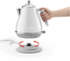Електрочайник DeLonghi Icona Capitals KBOC2001.W - зображення 2