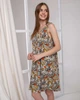 Нічна сорочка для вагітних та годуючих Nicoletta Метелик розмір M (44-46) Сірий + Жовтий - зображення 1