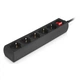 Сетевой фильтр питания REAL-EL RS-Protect M 3m, black (EL122300028) - изображение 4