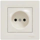 Розетка Schneider Electric ASFORA без заземлення крем (EPH3000123) - зображення 1