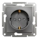 Розетка Schneider Electric ASFORA со штор. антрацит (EPH2900271) - изображение 1