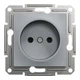 Розетка Schneider Electric ASFORA без заземлення сталь (EPH3000162) - изображение 1