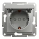 Розетка Schneider Electric ASFORA з кришкою, алюміній (EPH3100161) - зображення 1