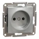 Розетка Schneider Electric ASFORA без заземлення алюм. (EPH3000161) - изображение 2