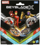 Іграшковий набір Hasbro Marvel: Bey Blade X Iron Man 4-80B vs Thanos 4-60P G0287 (5010996264190) - зображення 1