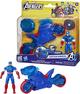 Іграшковий набір Hasbro Marvel Avengers: Epic World of Action Captain America Shield-Shot Cycle Vehicle 4 G0889 (5010996283887) - зображення 3