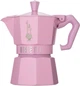 Гейзерная кофеварка Bialetti Moka Express на 3 чашки 130 мл розовая (8006363040457) - изображение 1